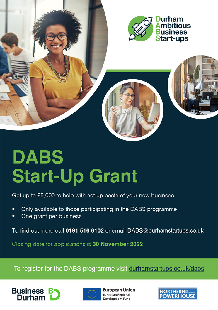 Business StartUp grant of up to £5,000